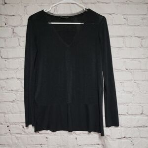 ZARA W&B Collection Long Sleeve Blouse